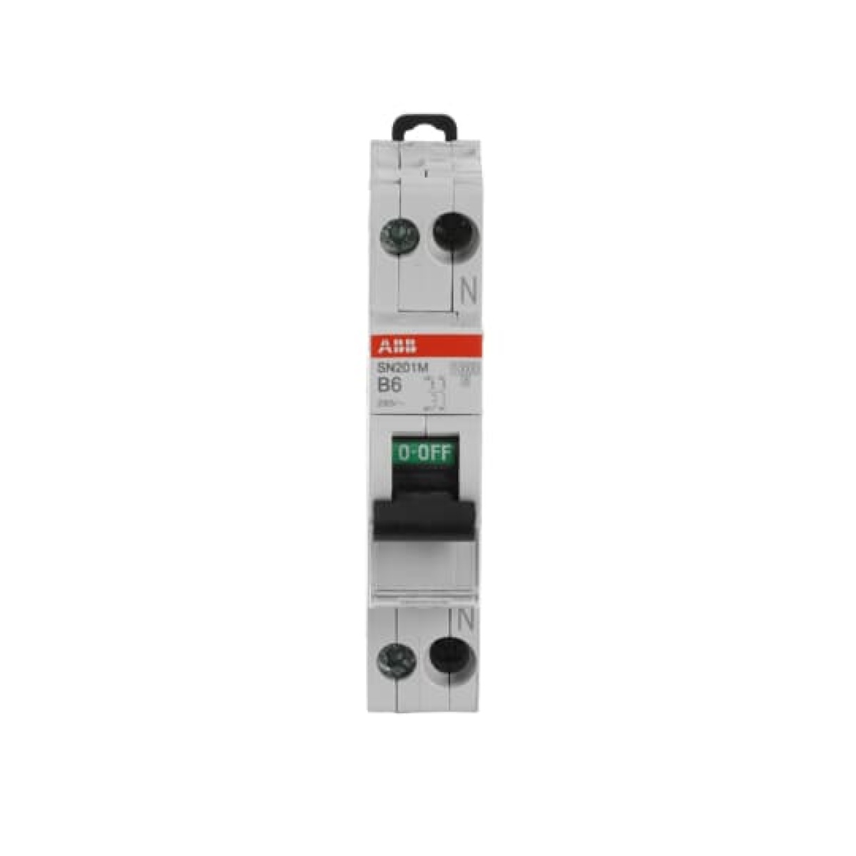 Miniature circuit breaker - SN201M - 1PN - 6 A - B - 230 V 10 kA