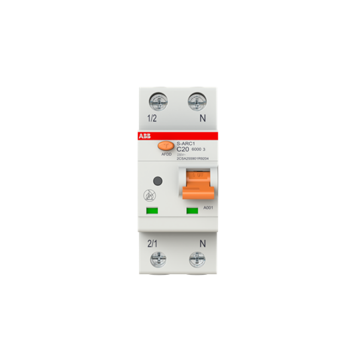 S-ARC1 C20 Arc fault detection device integrated with MCB