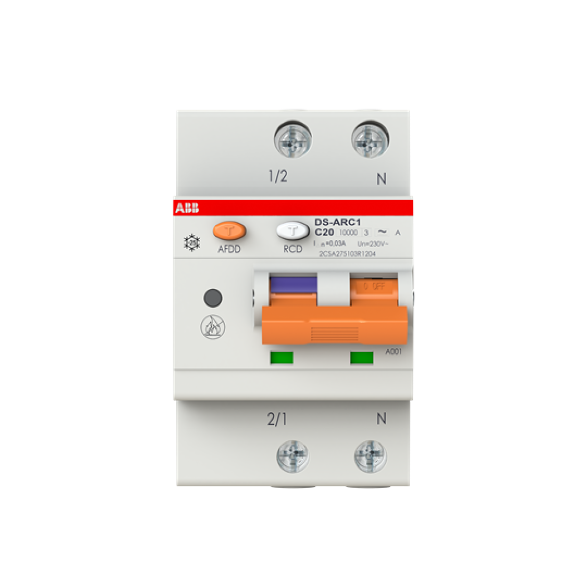 DS-ARC1 M C20 A30 Arc fault detection device integrated with RCBO