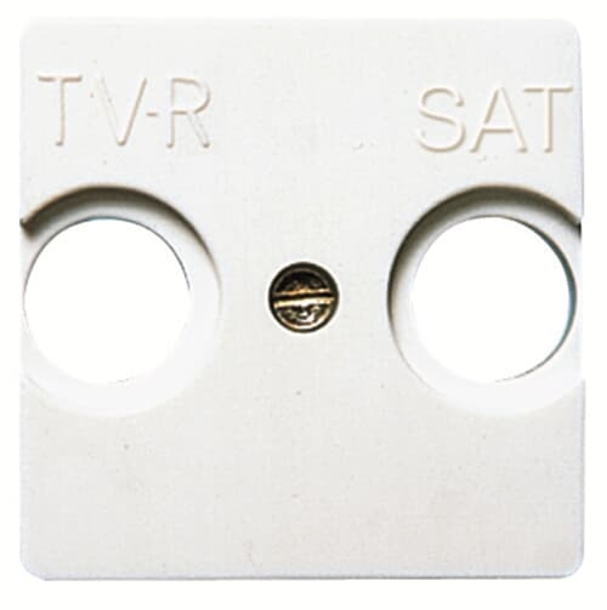 Cover plate SAT 1 gang Alpin White - Stylo
