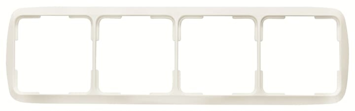 Frame 4-gang Alpine white - Arco