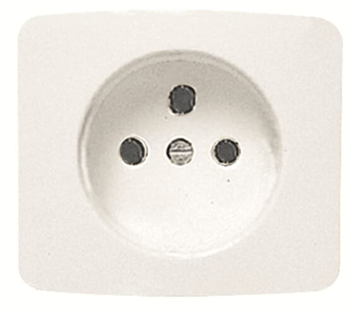 Cover socket outlet Central cover plate for Socket outlet Without imprint Alpine white - Arco