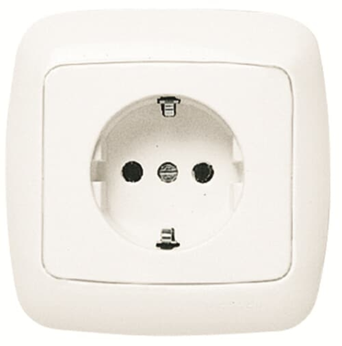 Cover socket outlet Protective contact SCHUKO Without imprint Alpine white - Arco