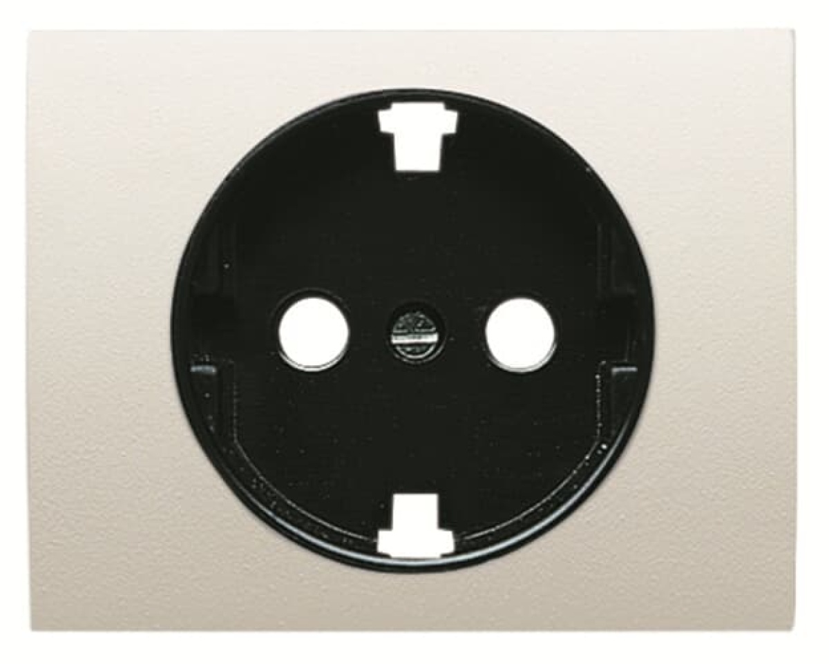 Cover socket outlet Central cover plate for Socket outlet Without imprint Cream white - Olas