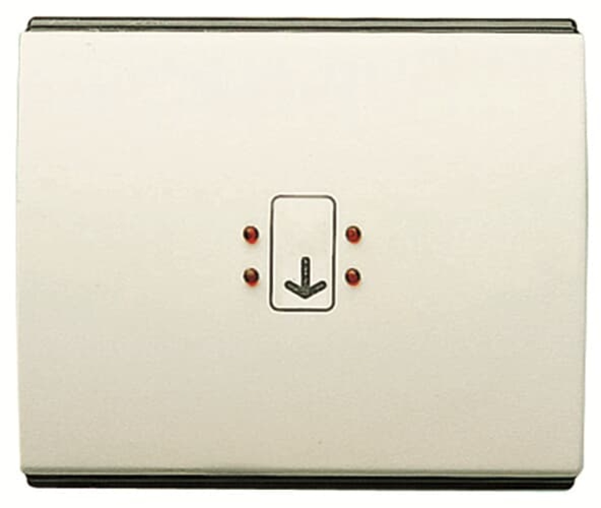 Rocker Symbol "keydoor" for Switchpush button Hotel card Cream white - Olas