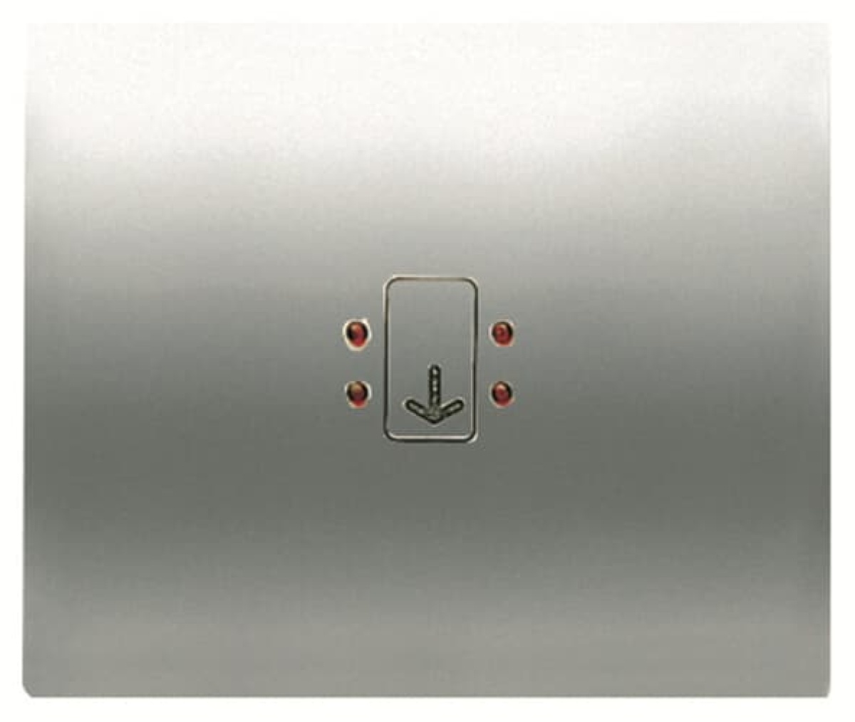 Rocker Symbol "keydoor" for Switchpush button Hotel card Titanium - Olas