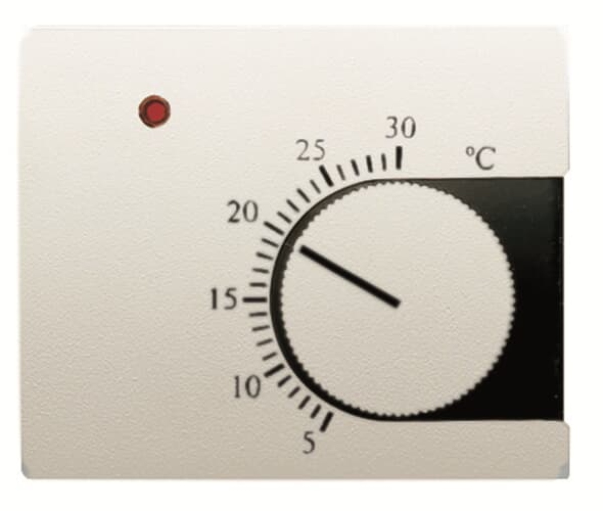 Cover plate Various symbols for Thermostat Turn button Cream white - Olas