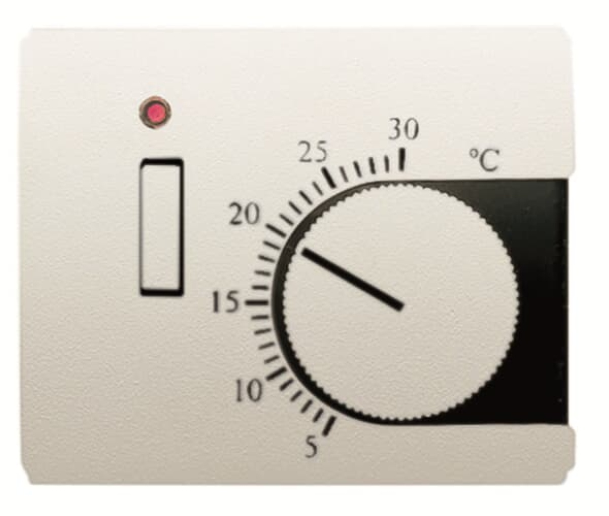 Cover plate Various symbols for Thermostat Turn button Cream white - Olas
