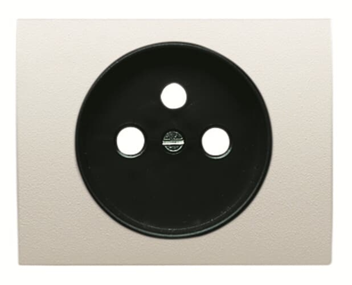 Cover socket outlet Central cover plate for Socket outlet Without imprint Cream white - Olas