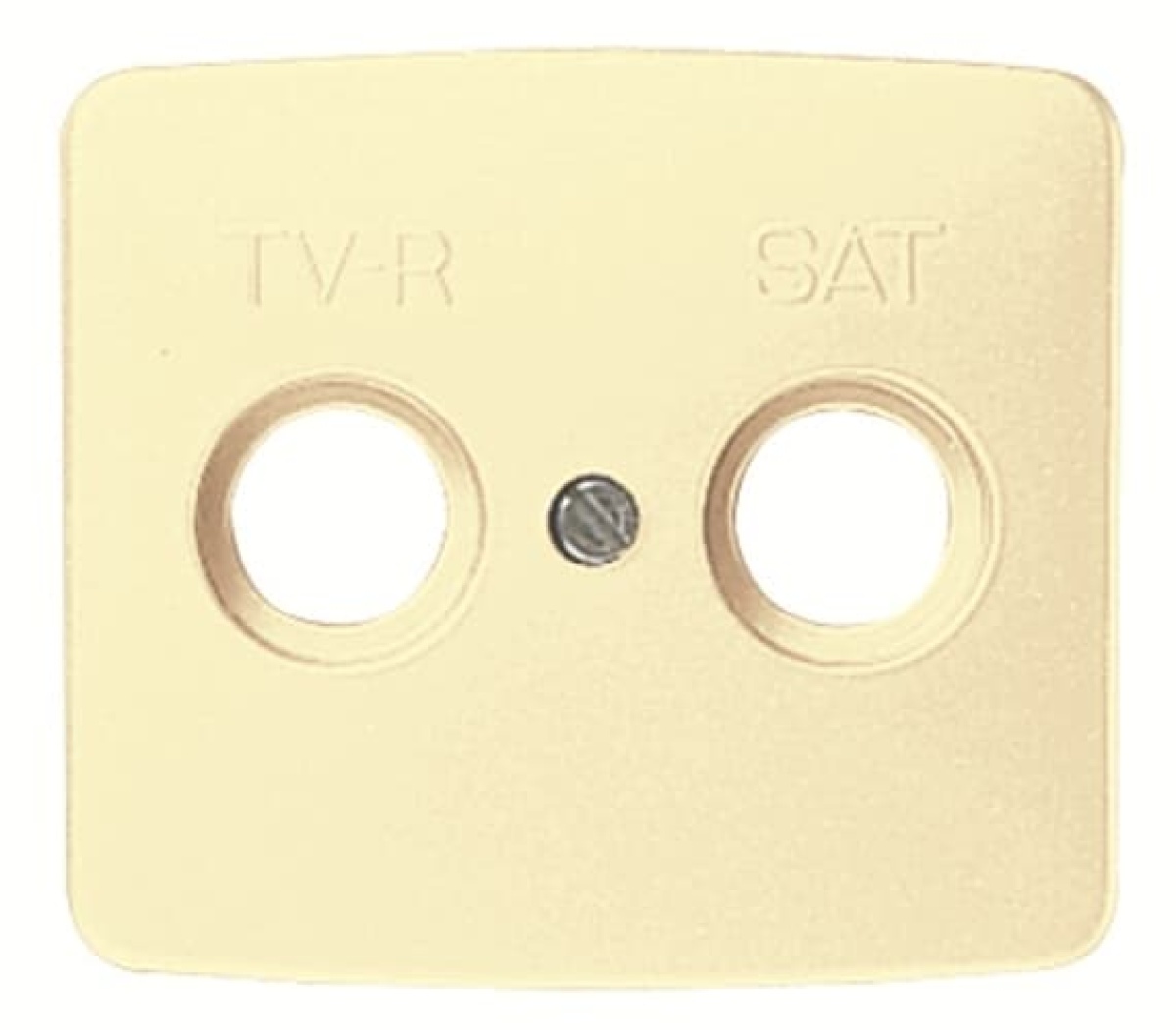 Cover TV-RSAT SAT 2 gang Ivory - Arco