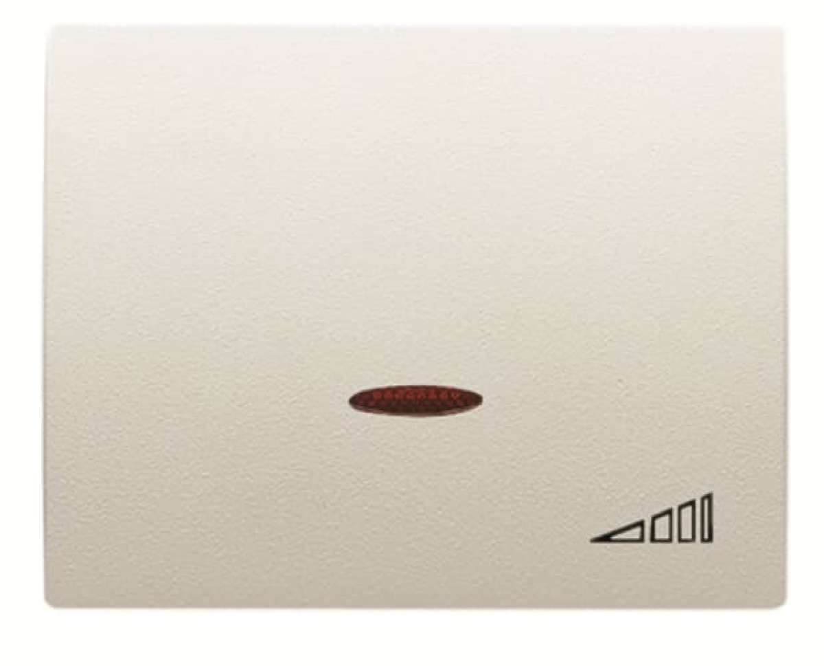 Cover dimmer Dimmer symbol for Switchdimmer Single push button Cream white - Olas