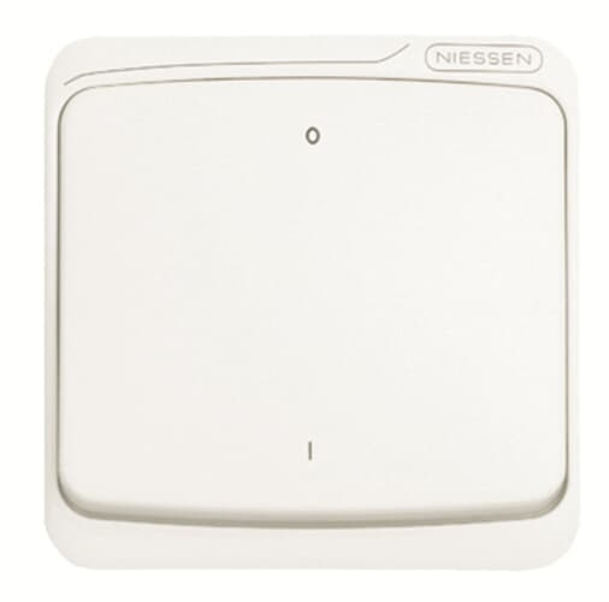 Rocker Characters 0 and 1 for Switchpush button, Single rocker Alpine white - Arco