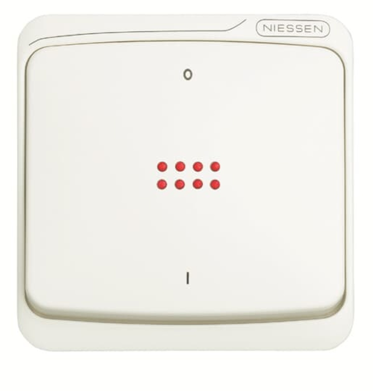 Rocker Characters 0 and 1 for Switchpush button, Single rocker Alpine white - Arco