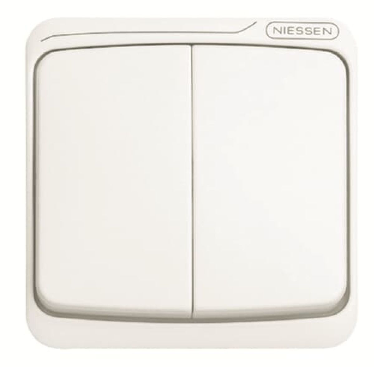 Rocker Without imprint for Switchpush button, Two-part rocker Alpine white - Arco