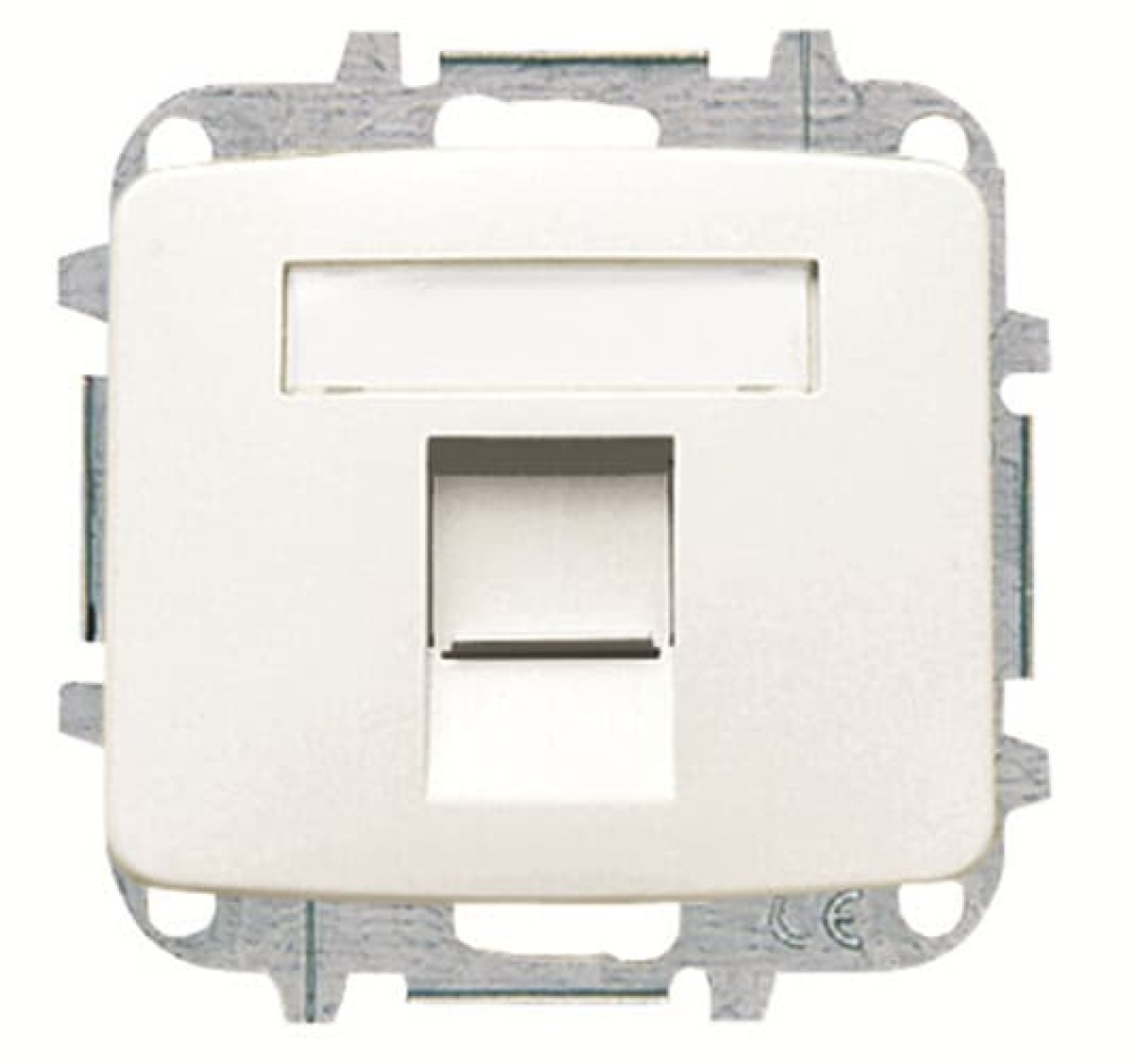 Cover plate Data connection 1 gang Alpine white - Arco