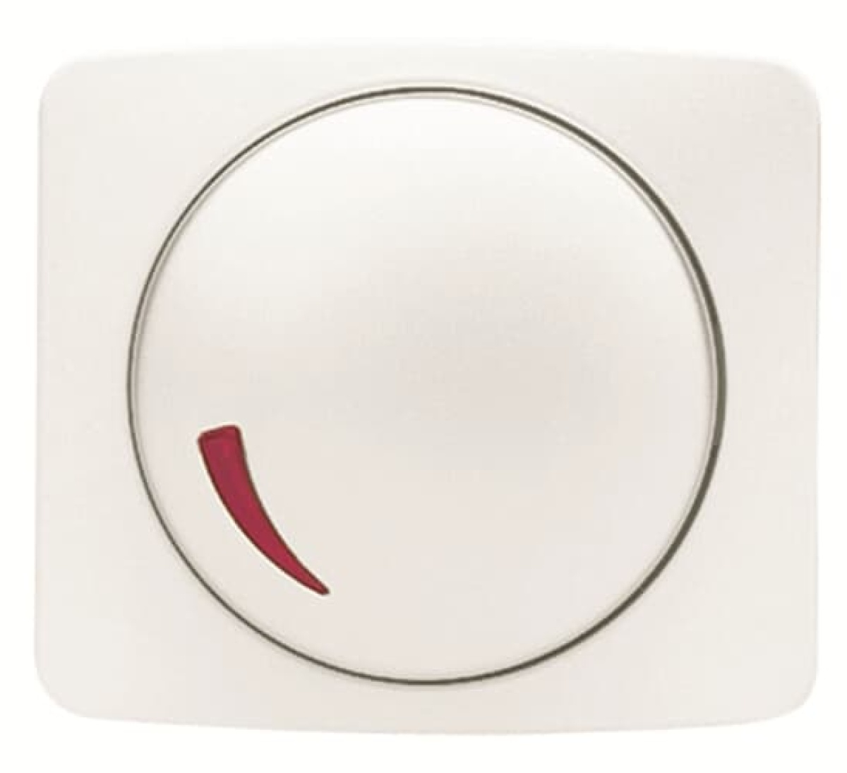 Cover plate Volume symbol for Dimmer Turn button Alpine white - Arco