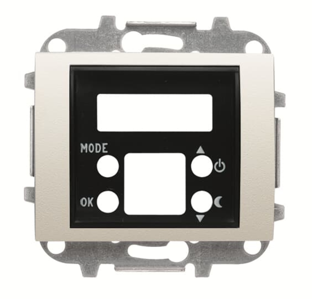 Cover thermostat for Thermostat Central cover plate Cream white - Olas