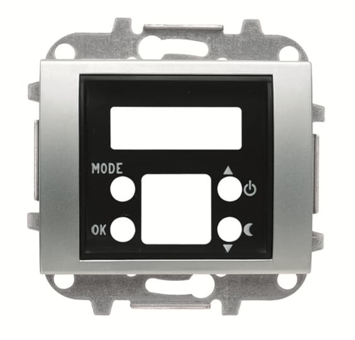 Cover thermostat for Thermostat Central cover plate Titanium - Olas