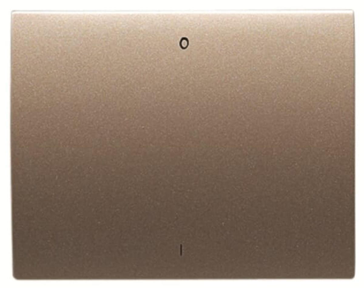 Rocker switch Characters 0 and 1 for Switchpush button, Single rocker Bronze - Olas