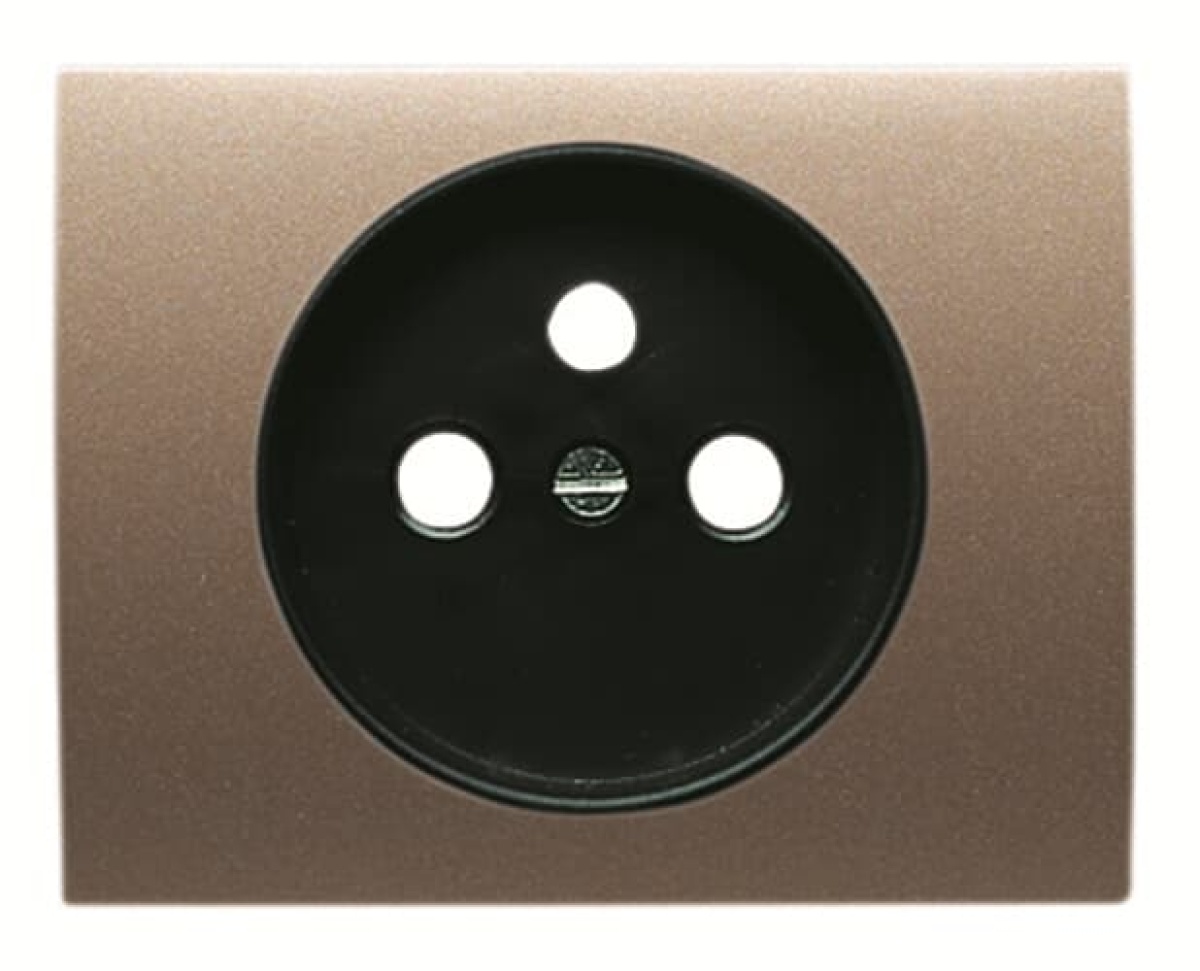 Cover socket outlet Socket outlet Central cover plate Bronze  - Olas