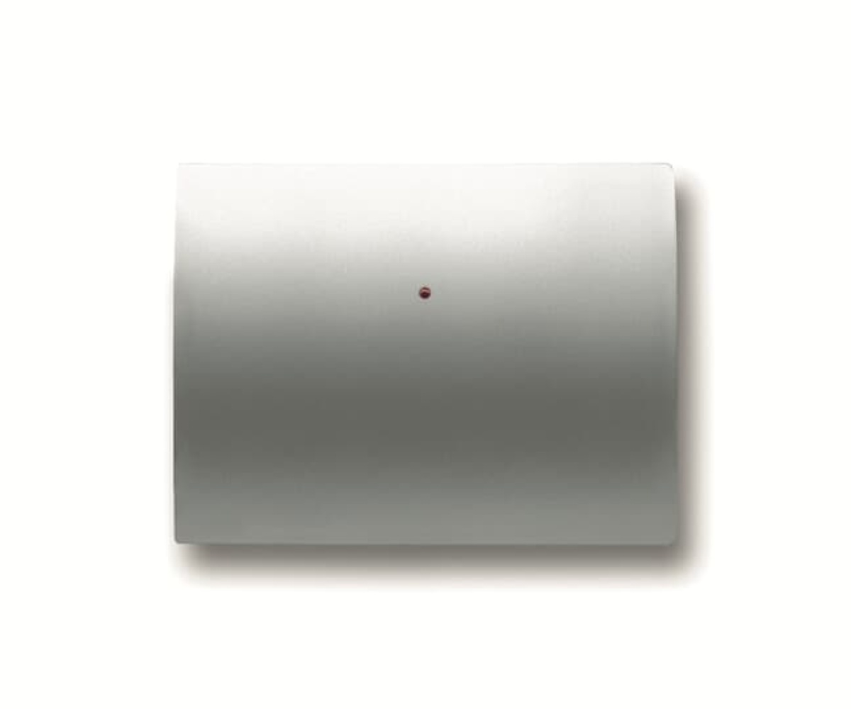 Cover plate Without imprint for Switchpush button Single push button Titanium - Olas