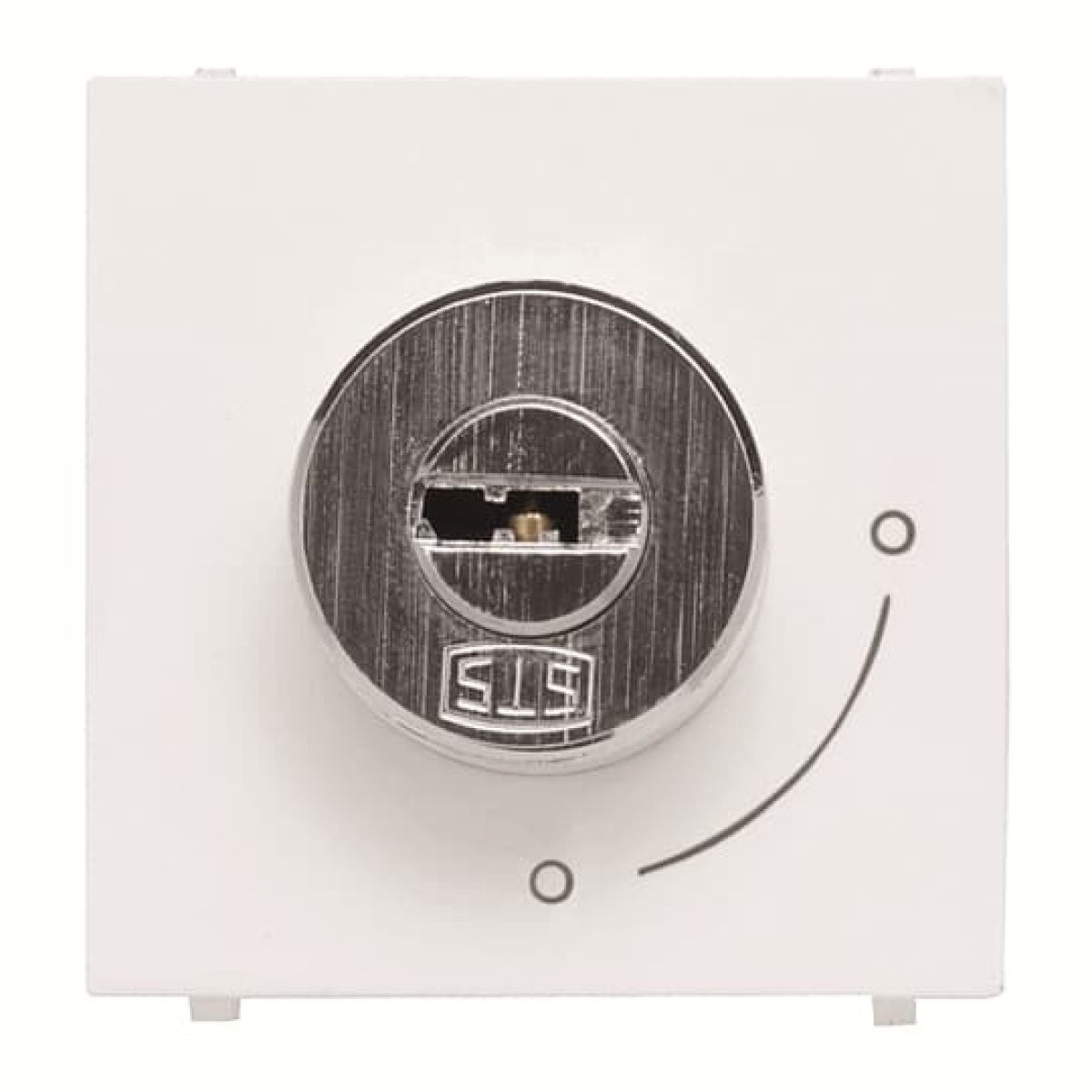 Key switch insertcover Without imprint Key, Reversing pushbutton 1P 1NO 0NC 1CO White - Zenit