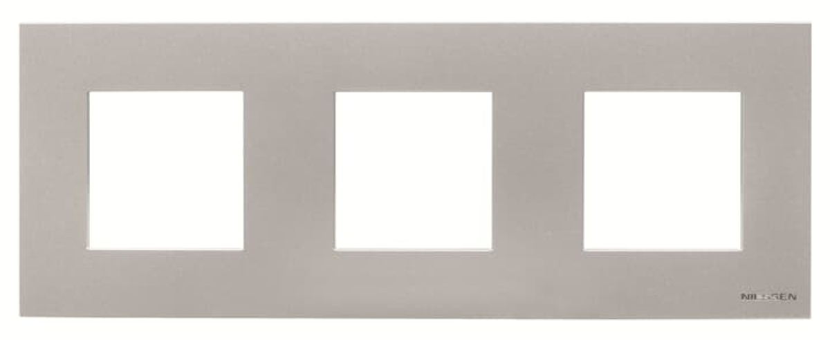 Frame 3-gang 3gang Silver - Zenit