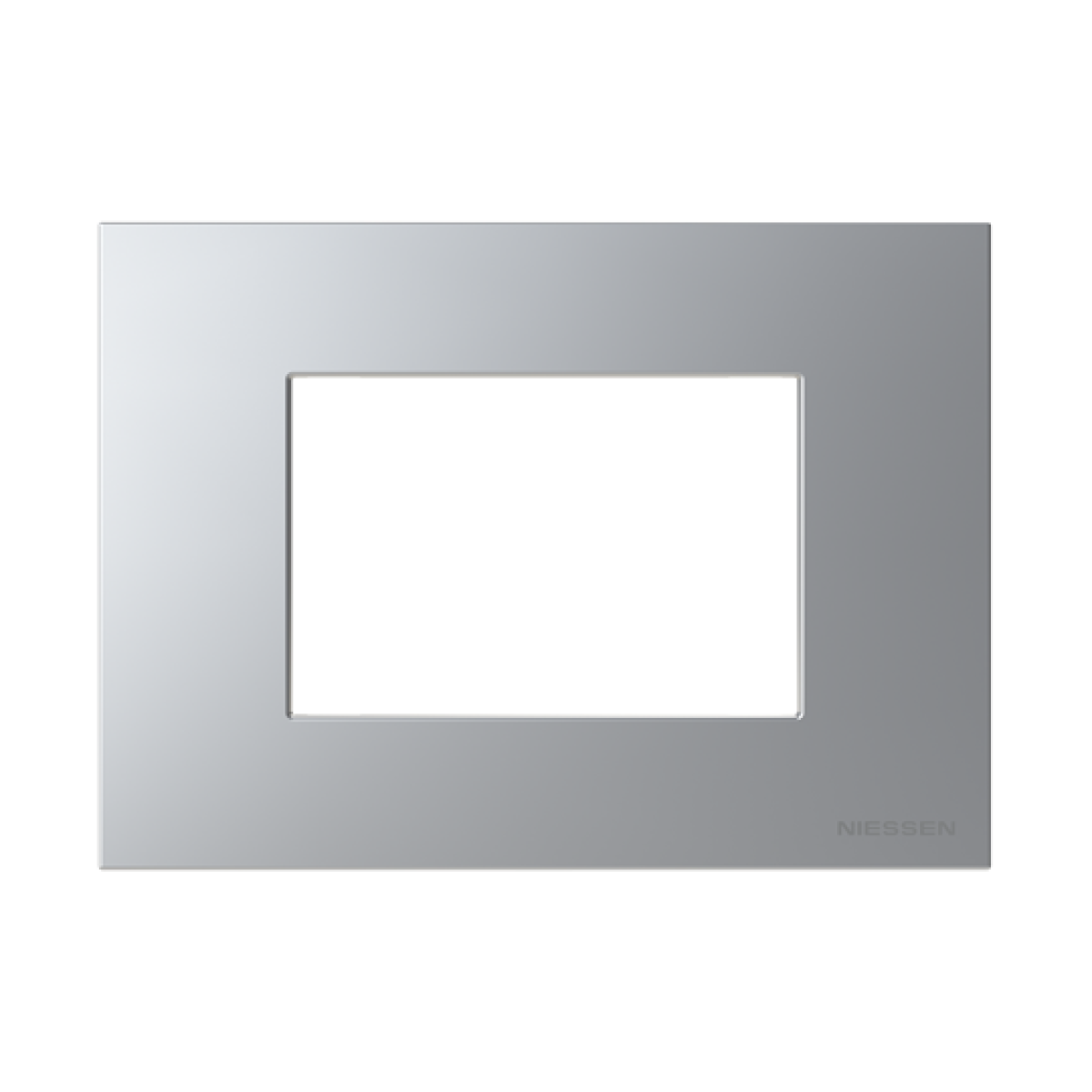 Frame 3 modules 1gang Silver - Zenit