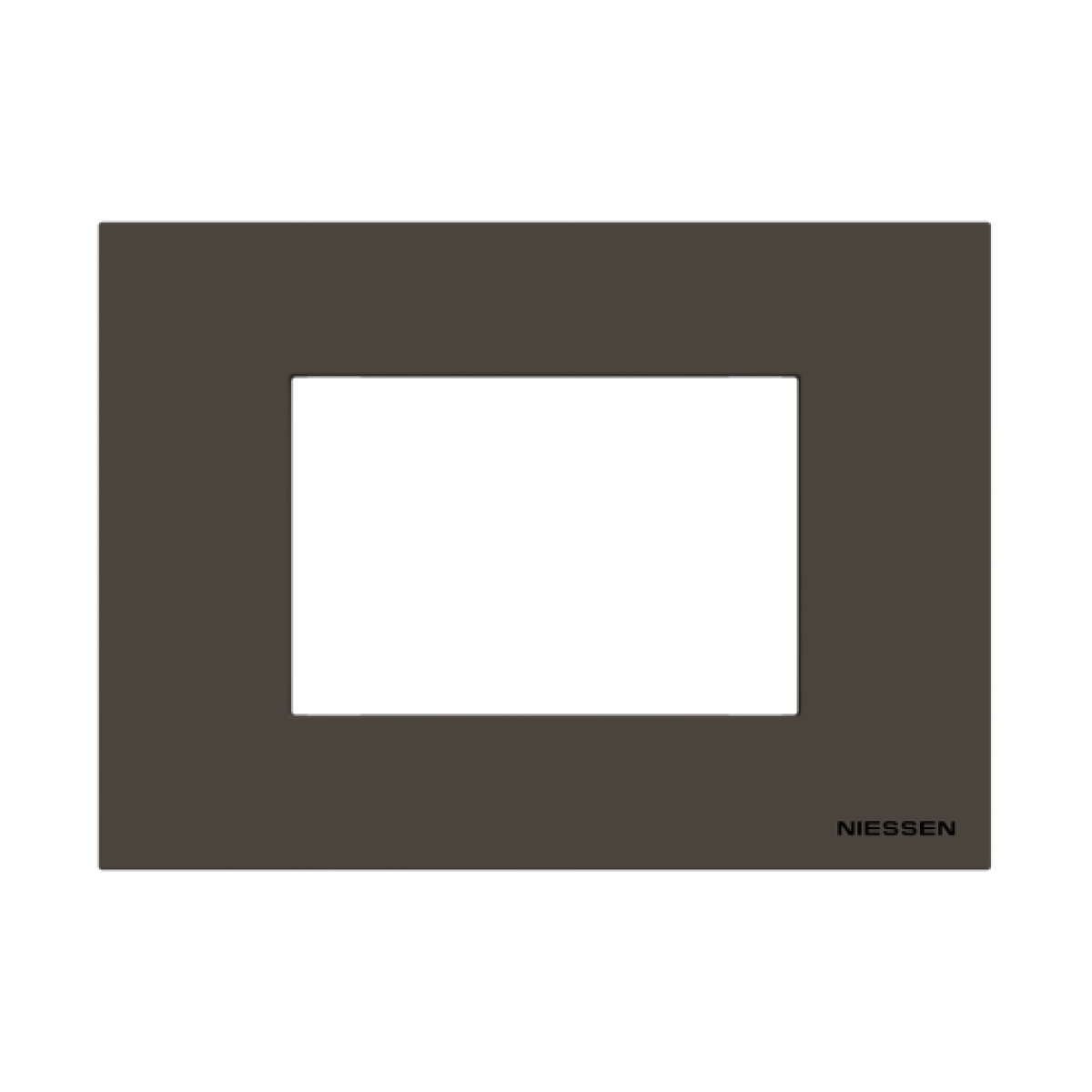 Frame 3 modules 1gang Anthracite - Zenit