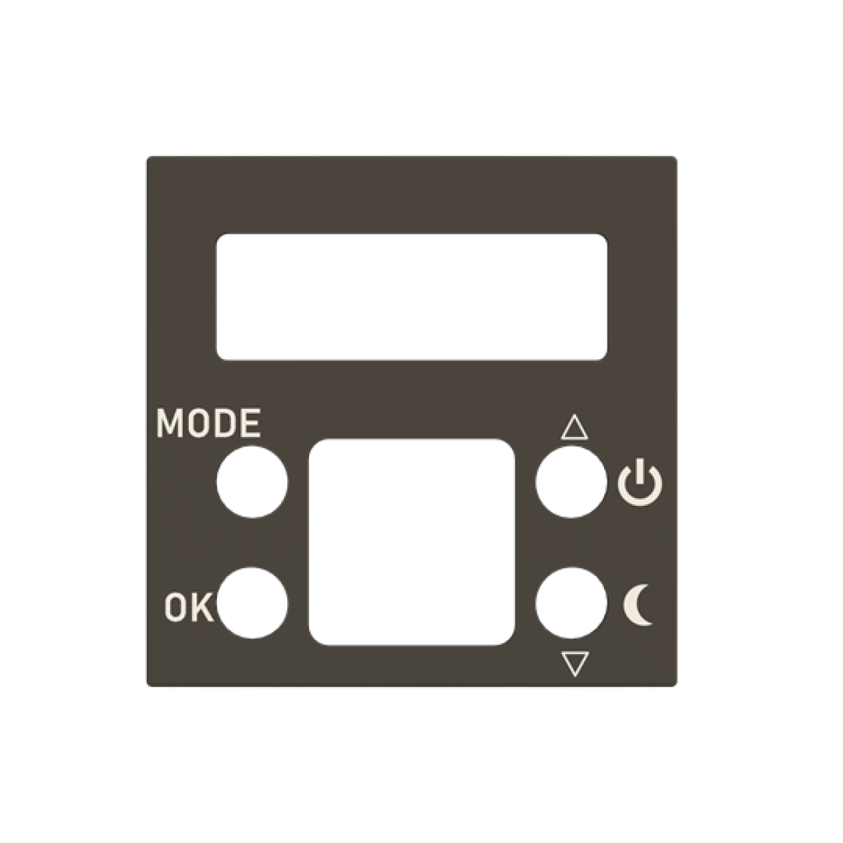 Cover plate for digital thermostat- 2M - Anthracite for Thermostat Central cover plate Anthracite - Zenit