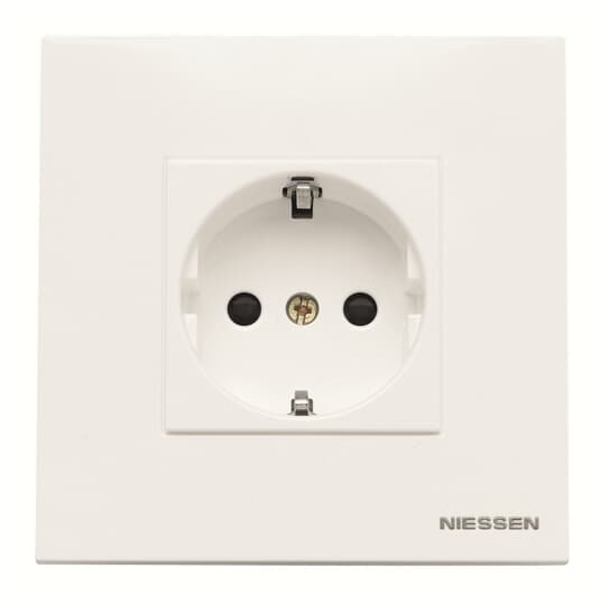 Socket outlet insertcover Protective contact SCHUKO Without imprint Hinged Lid White - Zenit