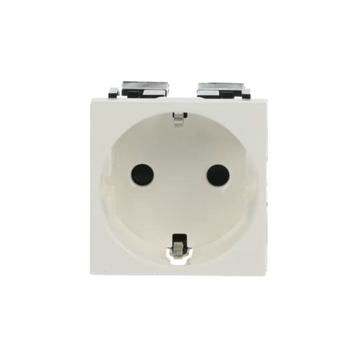 Socket outlet insertcover Protective contact SCHUKO Without imprint White - Zenit