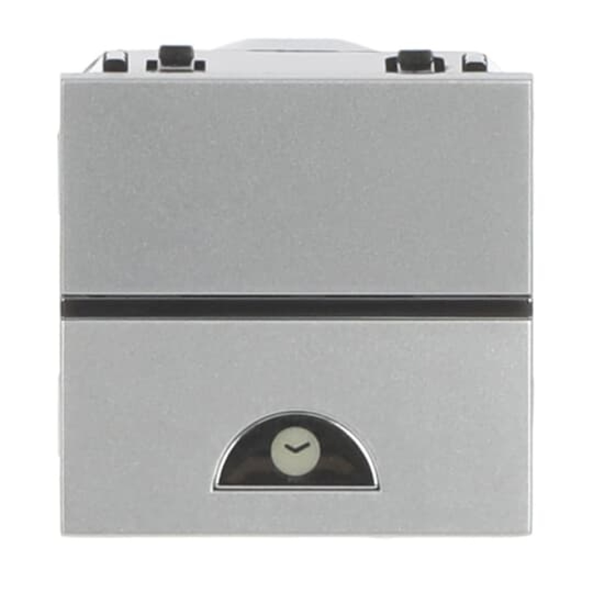Time switch insertcover Electronic Silver - Zenit