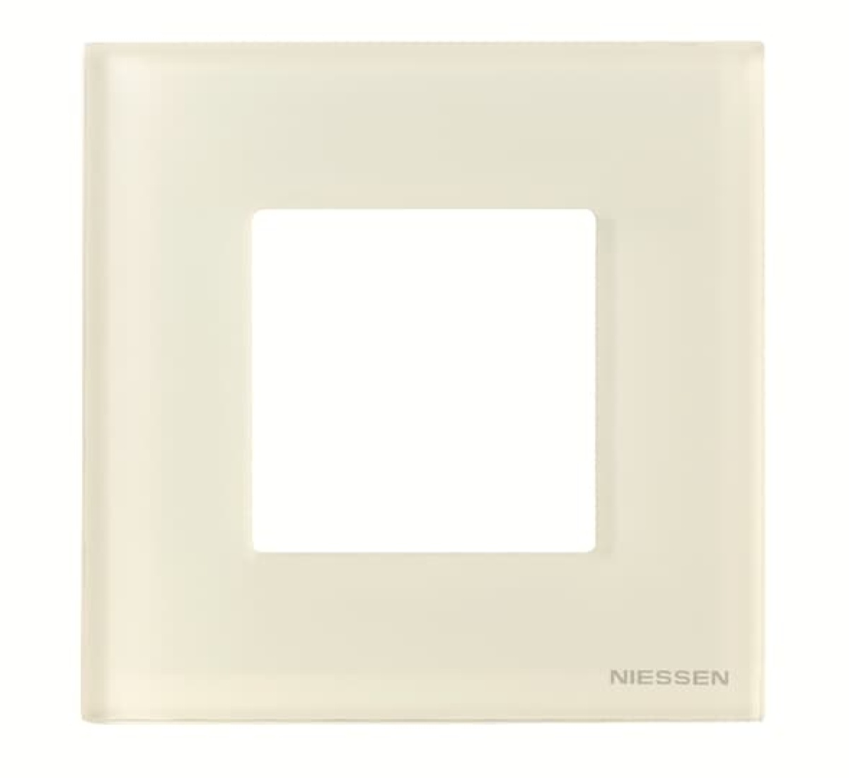 Frame 1-gang 1gang White Glass - Zenit