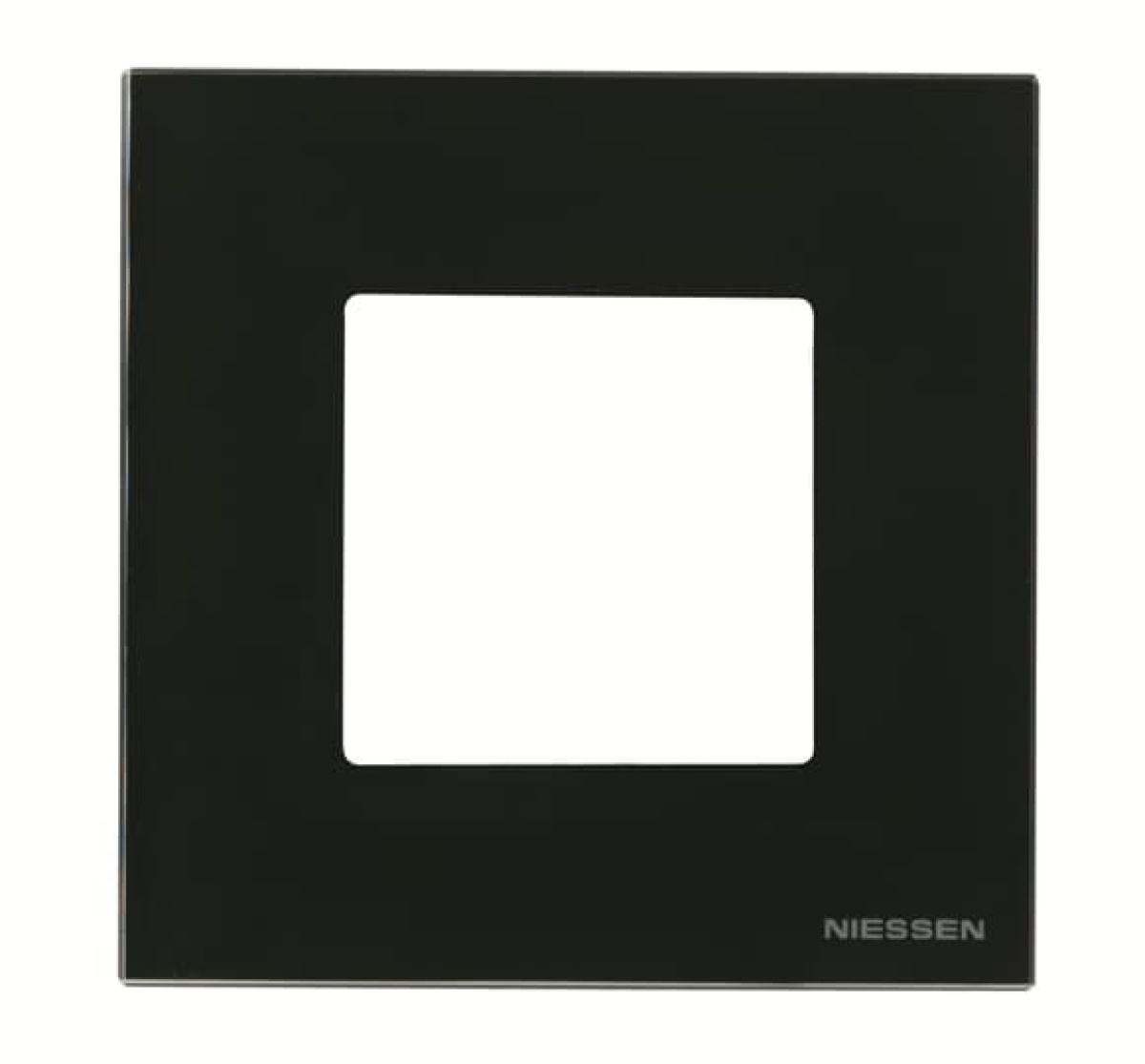 Frame 1-gang 1gang Black Glass - Zenit