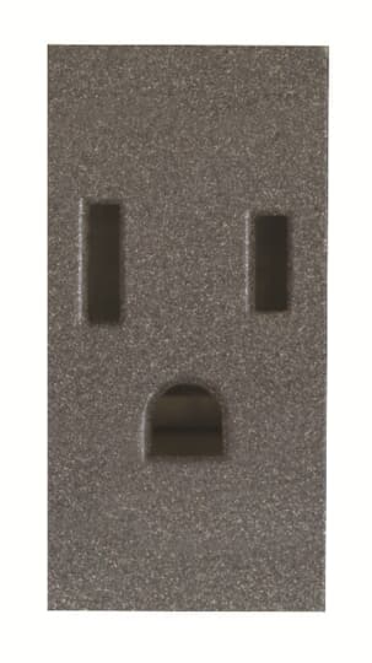 Socket outlet insertcover NEMA Without imprint Anthracite - Zenit