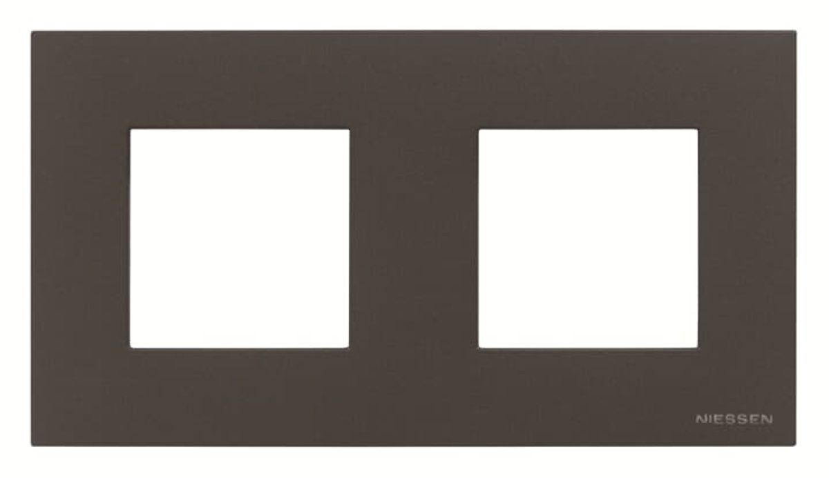 Frame 2-gang Anthracite - Zenit