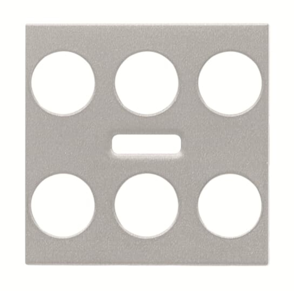 Cover platerocker Various symbols for Switchpush button Central cover plate Silver - Zenit