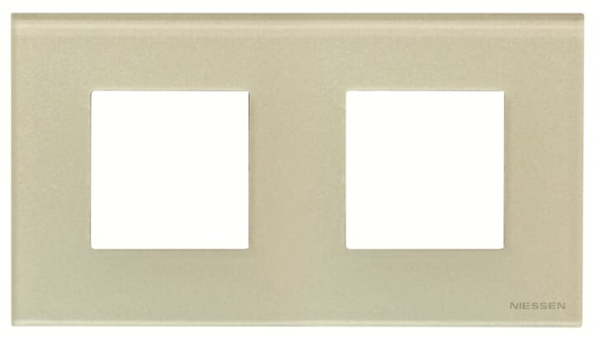 Frame 2-gang 2gang Pearl Glass - Zenit