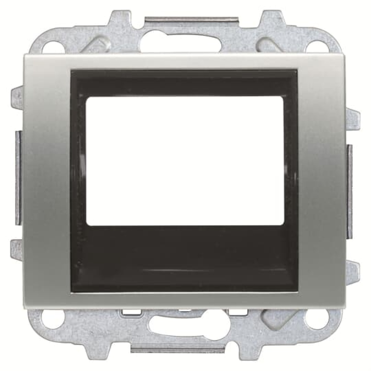 Cover plate Radio receiver Central cover plate Titanium - Olas