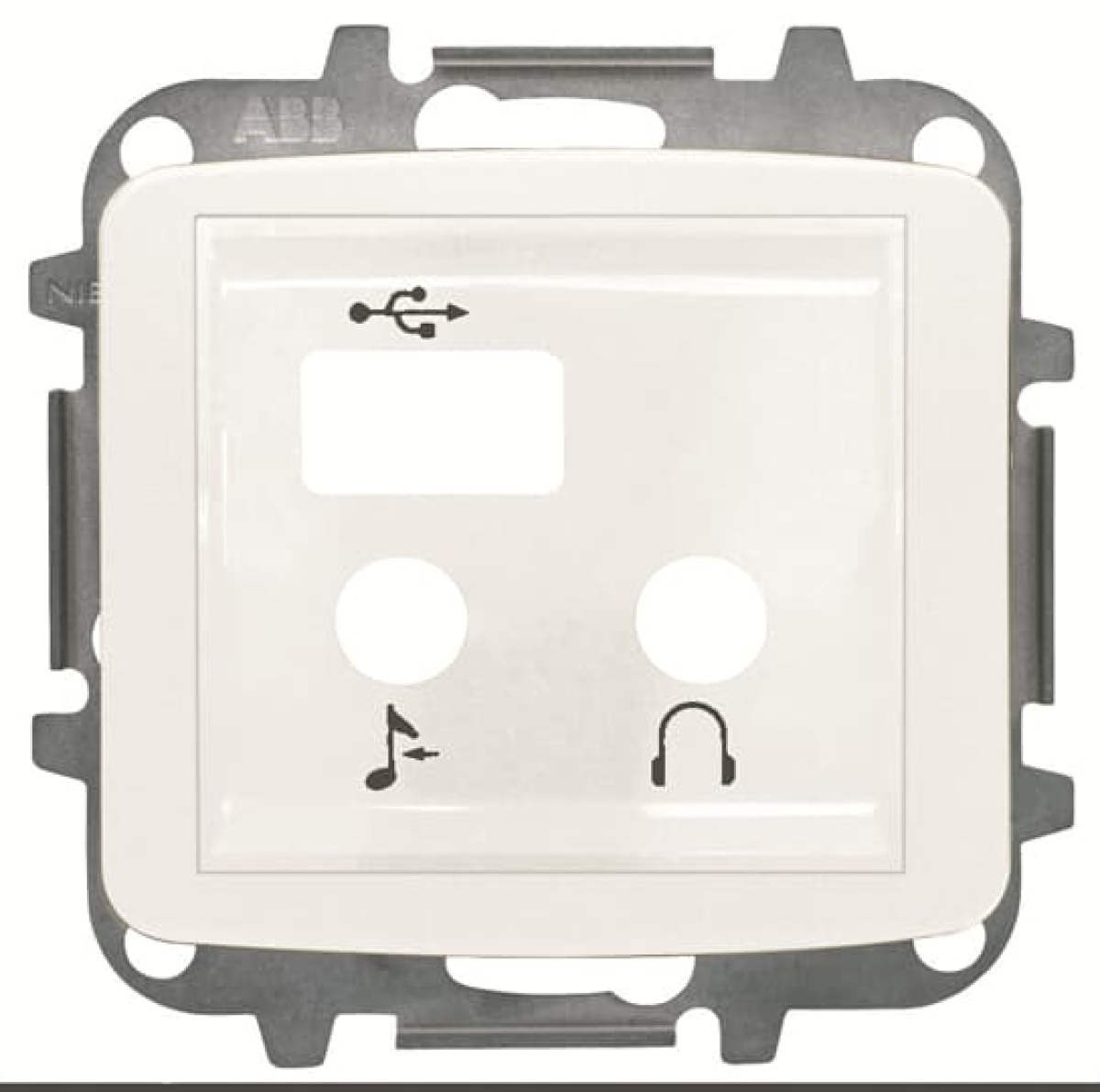 Cover plate USB Central cover plate Alpine white - Arco