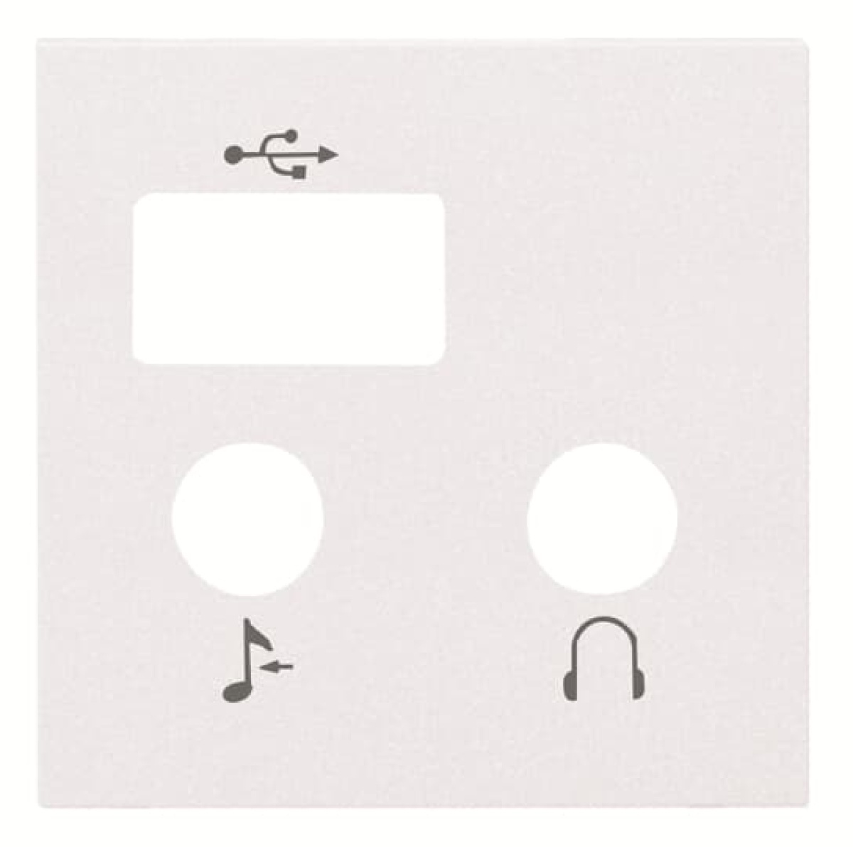 Cover plate USB Central cover plate White - Zenit