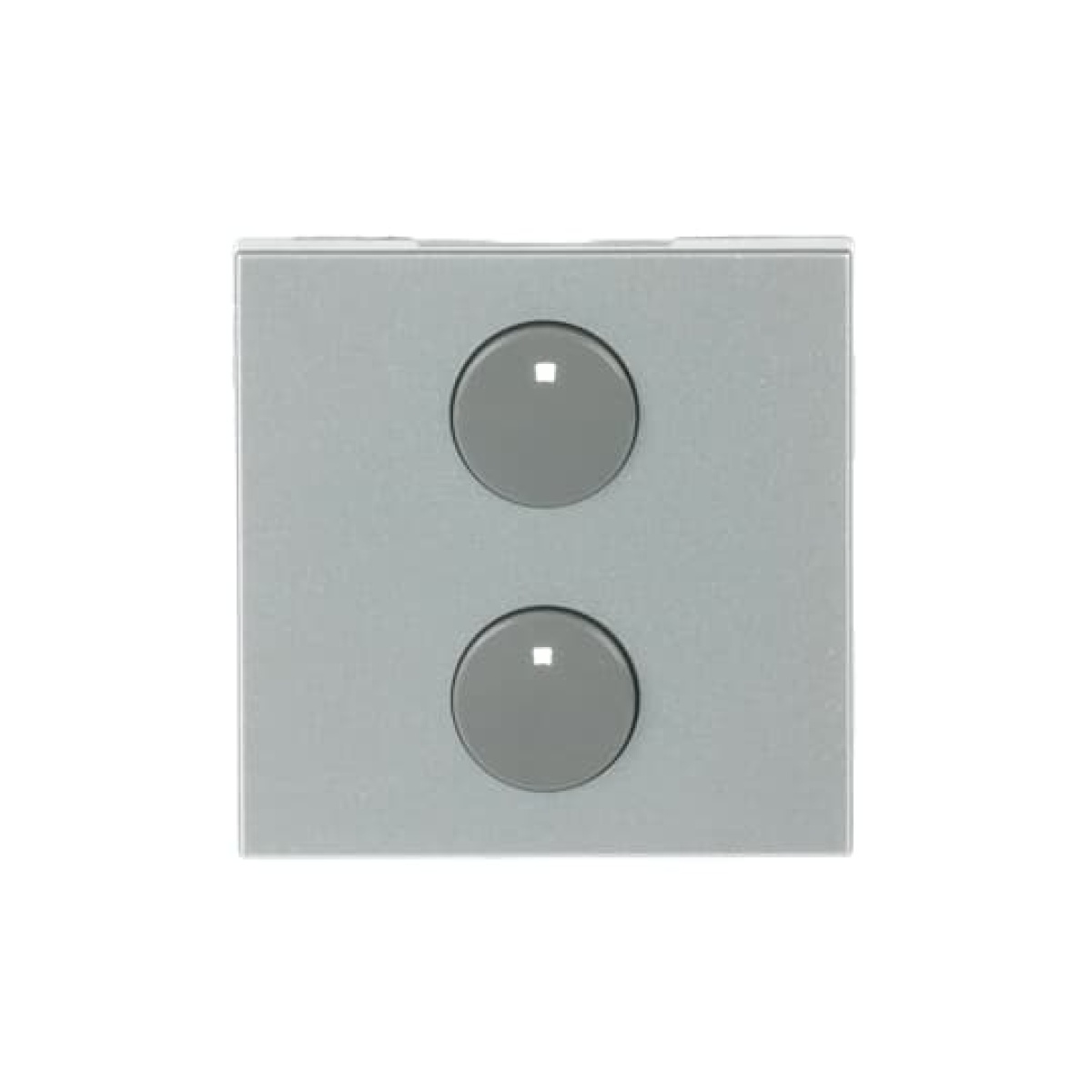 Rocker Switchpush button with Various symbols Silver - Zenit