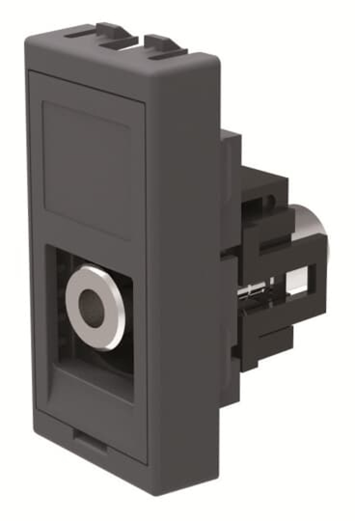 Mini-Jack connector 1 module Modular Jack 1gang Anthracite