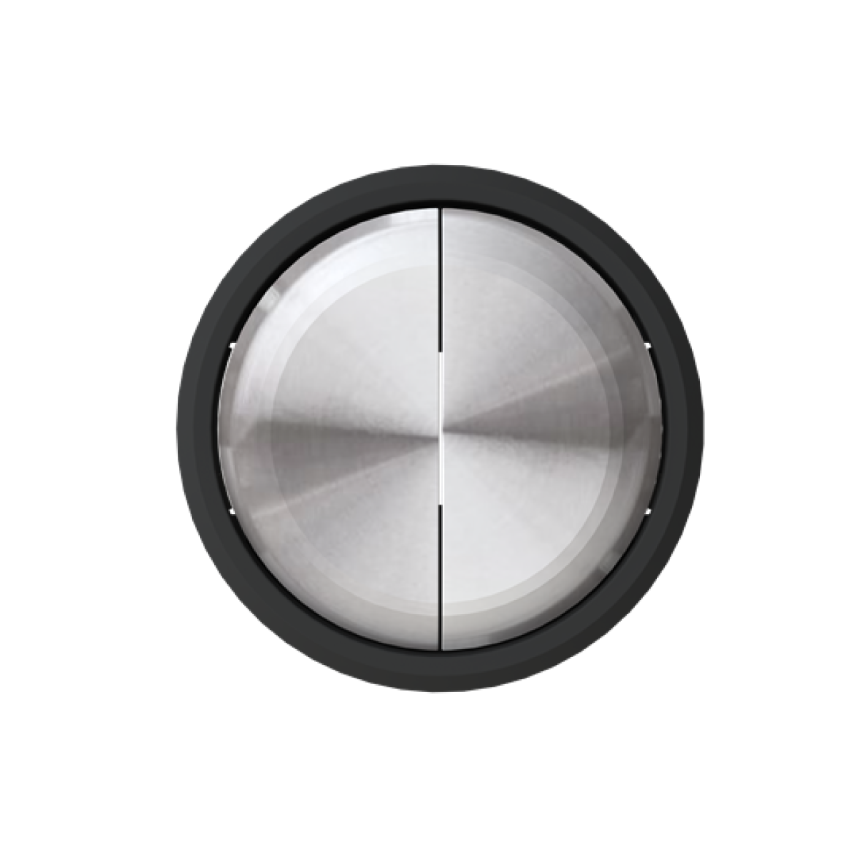 Rocker Without imprint for Switchpush button, Two-part rocker Black - Skymoon