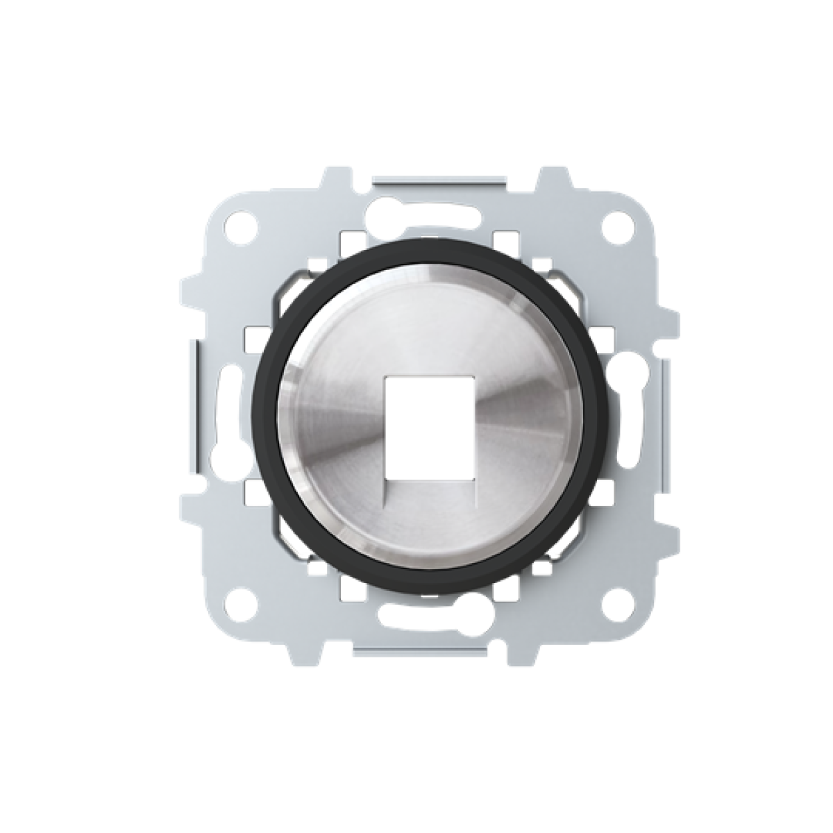 Cover plate Data connection 1 gang Black - Skymoon