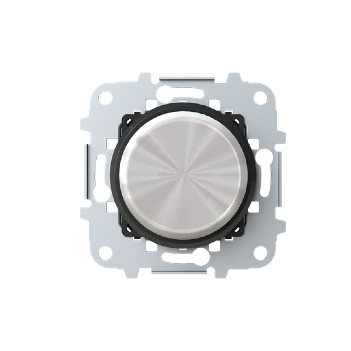 Cover plate Without imprint for Dimmer Turn button Black - Skymoon