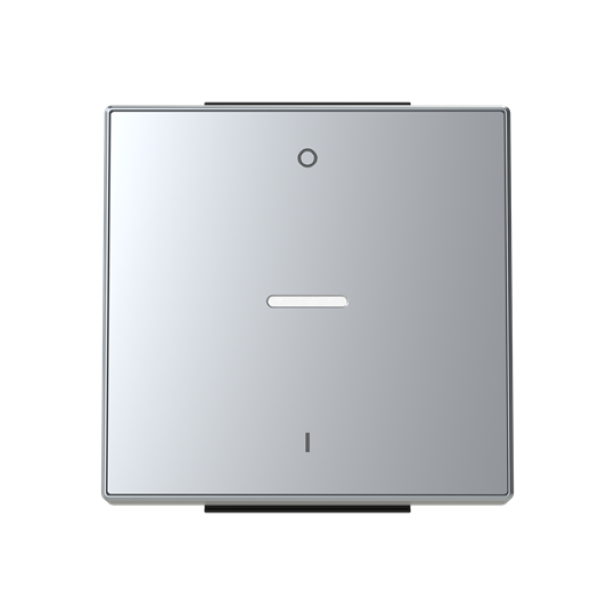 Rocker Characters 0 and 1 for Switchpush button, Single rocker Silver - Sky Niessen