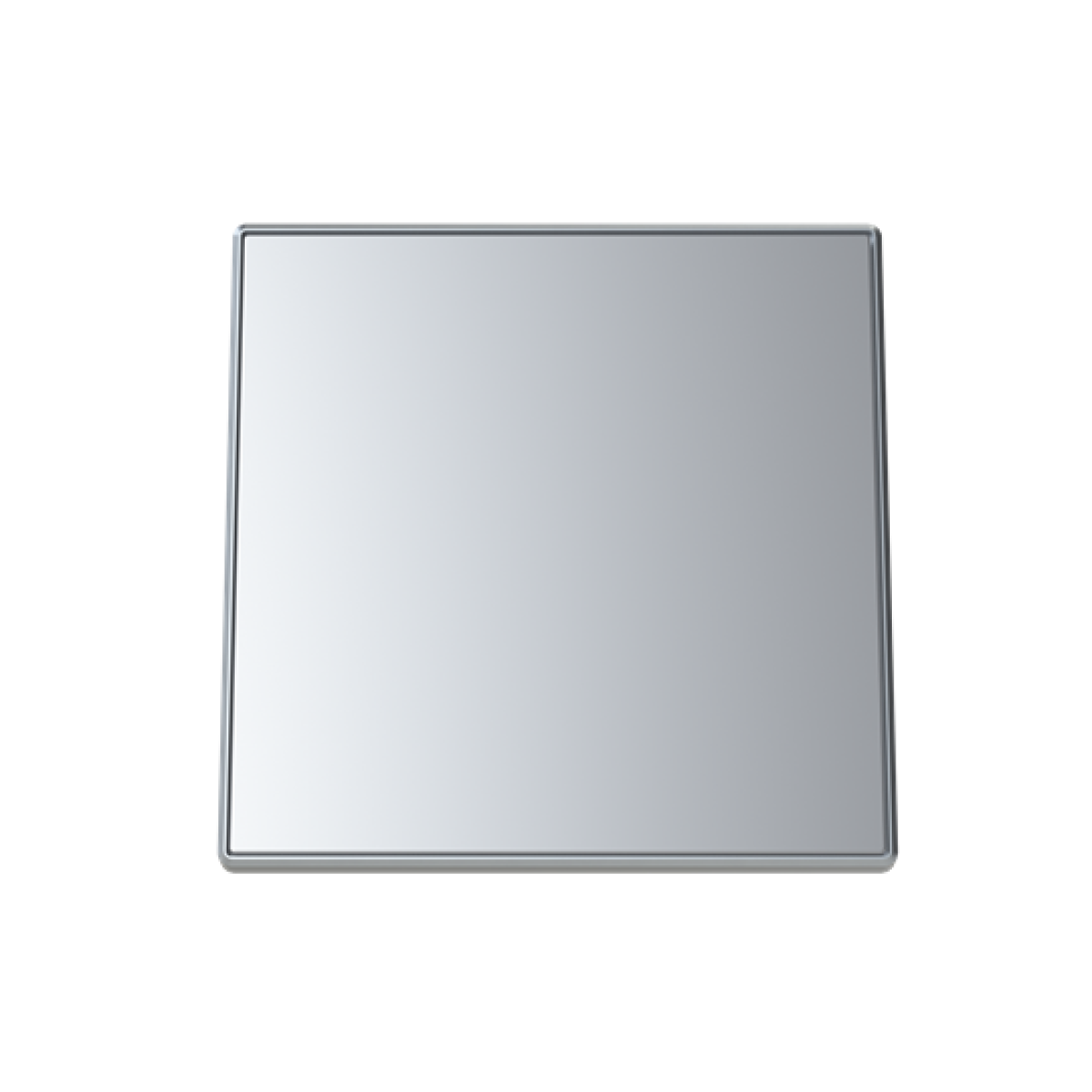 Cover plate Cable outlet with Without imprint Silver - Sky Niessen