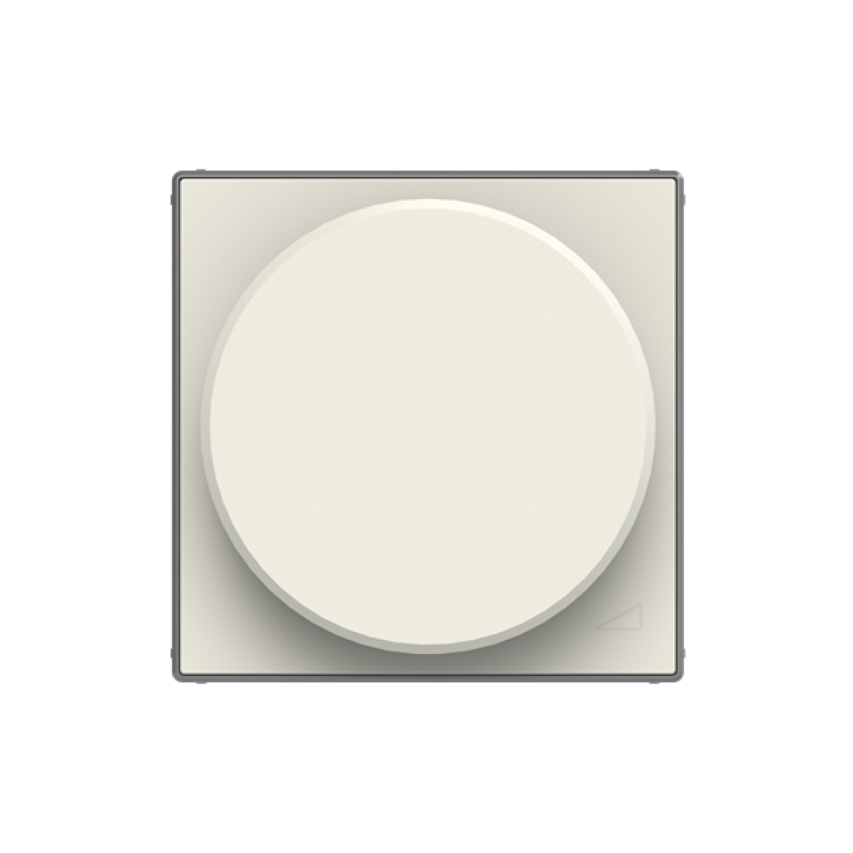 Cover plate Without imprint for Dimmer Turn button White - Sky Niessen